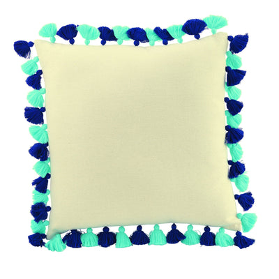 Tassel Canvas Square Pillow