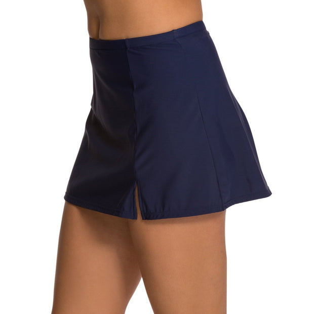 Side Slit Swim Skirt with Tummy Control Panty