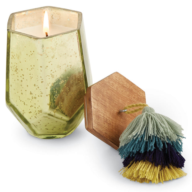 Colorful Mercury Glass Candles