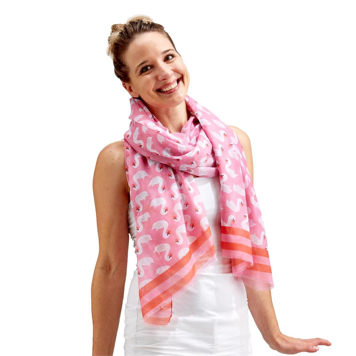 Flamingos Scarf/Sarong in Pouch