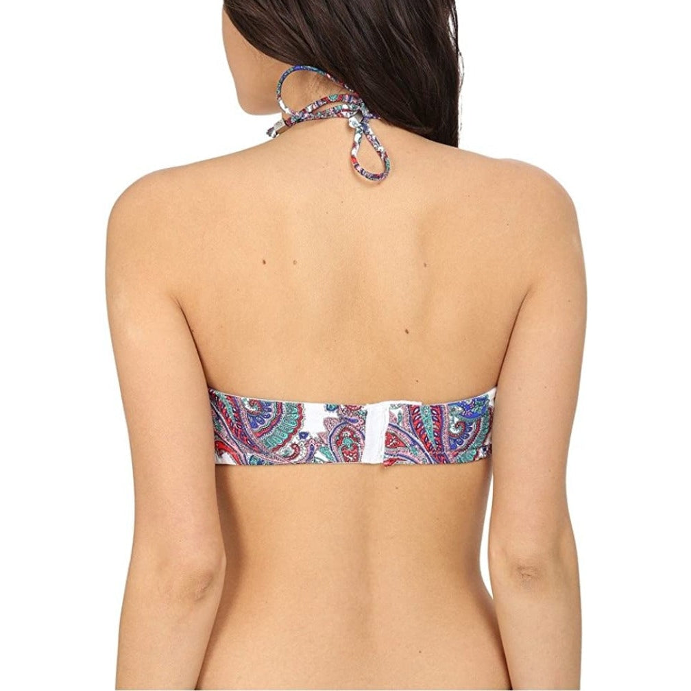 Capri Paisley Cinched Bandeau Top