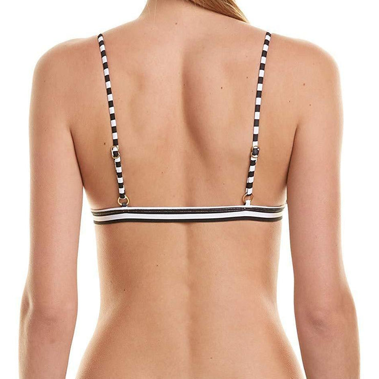 Domino Stripe Greenhouse Bikini Top