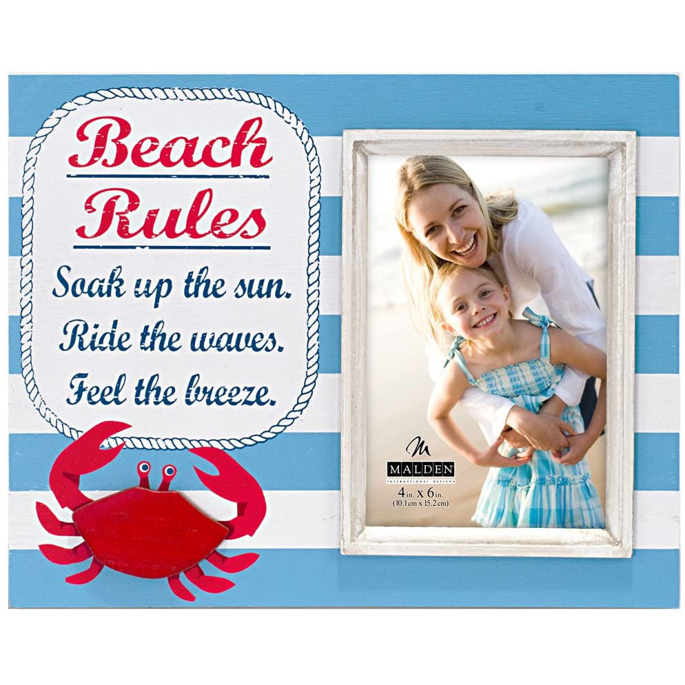 Beach Rules Picture Frame
