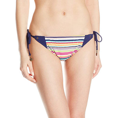Espadrille Stripe String Tie Side Bikini Bottom