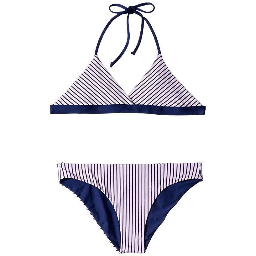 Girls Thin Blue Line Tri Bra Bikini Set – Splash on Main