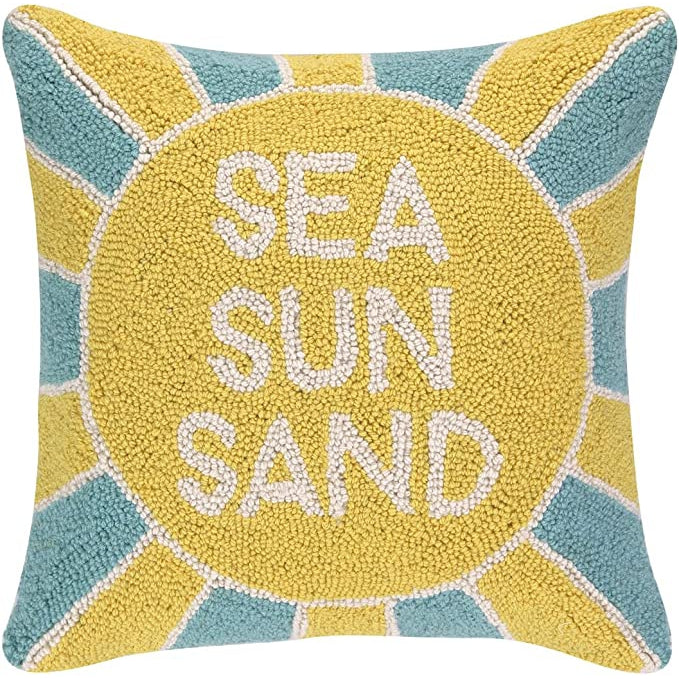 Sea Sun Sand Hook Pillow