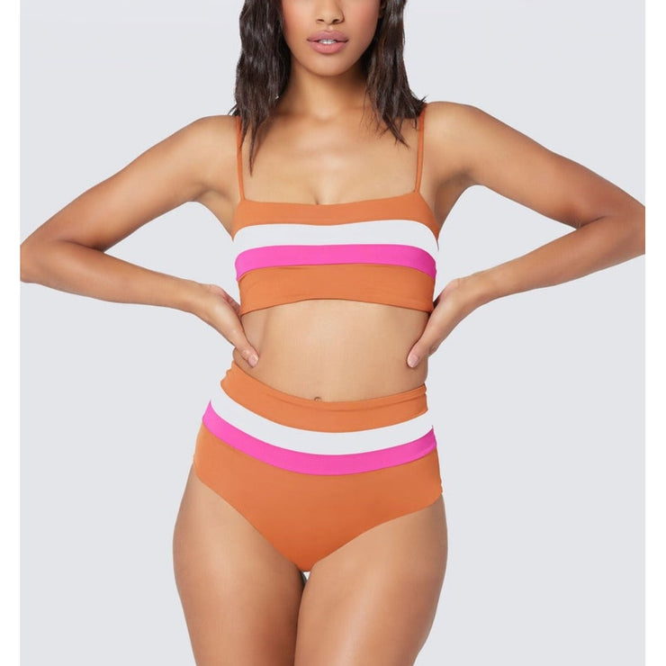 Portia Stripe Bikini Bottom