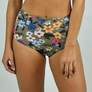 Punchy Floral High Waisted Bikini Bottom