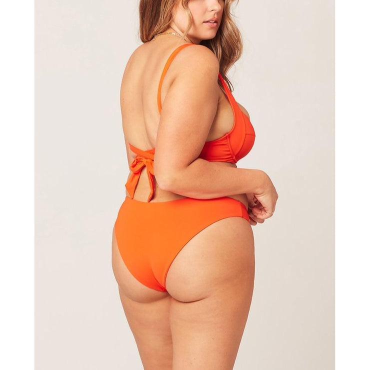 Orange bikini bottom