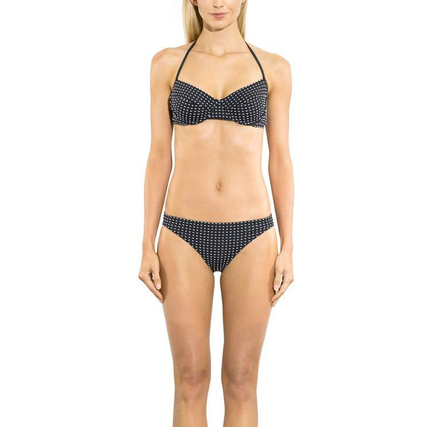 Graphic 2-Tone Bra Bikini Top