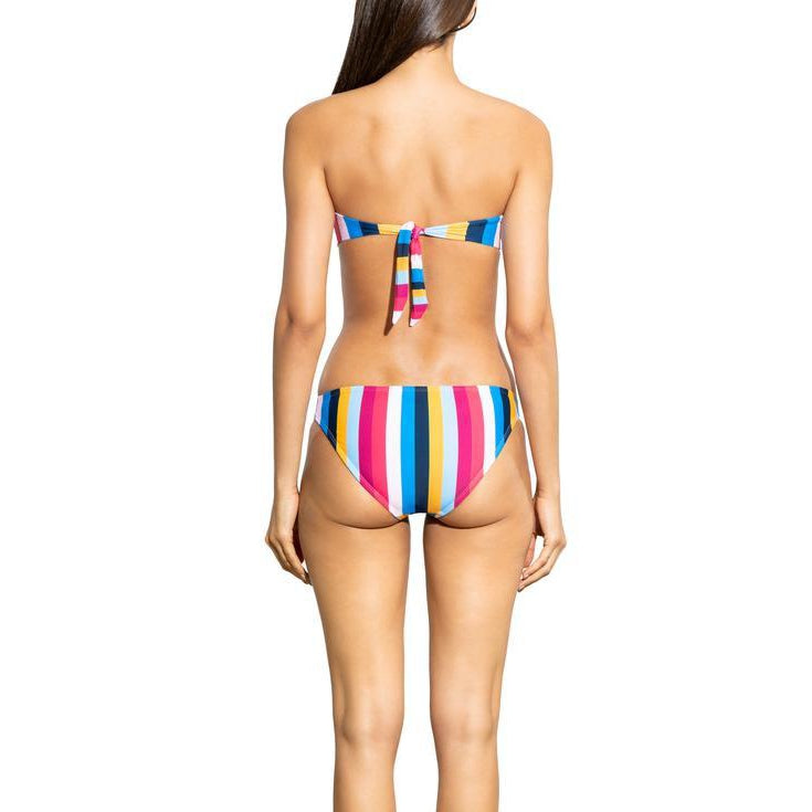 Rainbow striped discount bandeau bikini