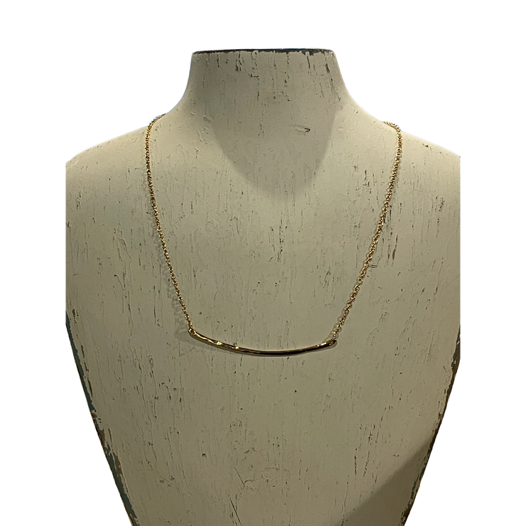 Taner Bar Small Gold Necklace  