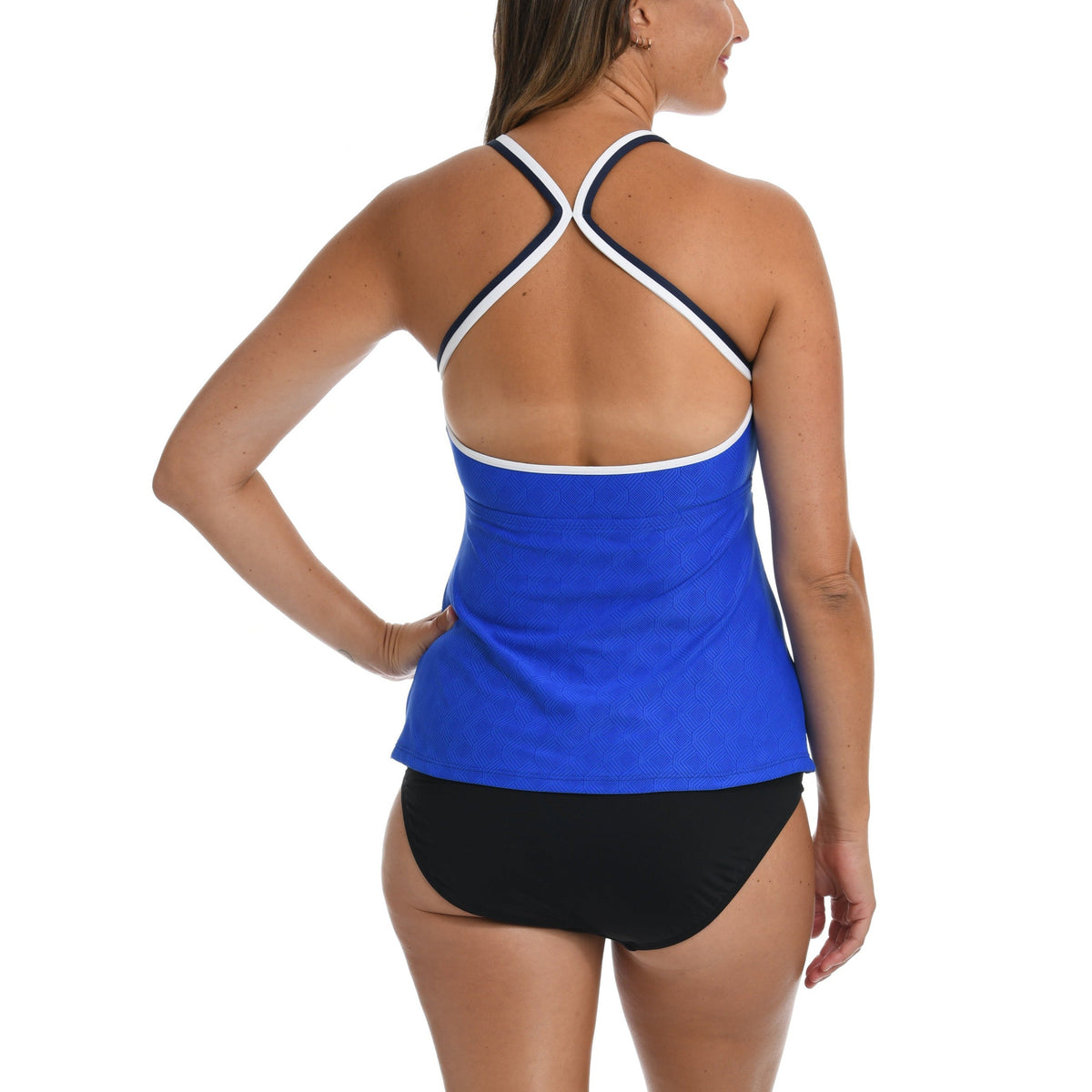 Block Party Banded Tankini Top