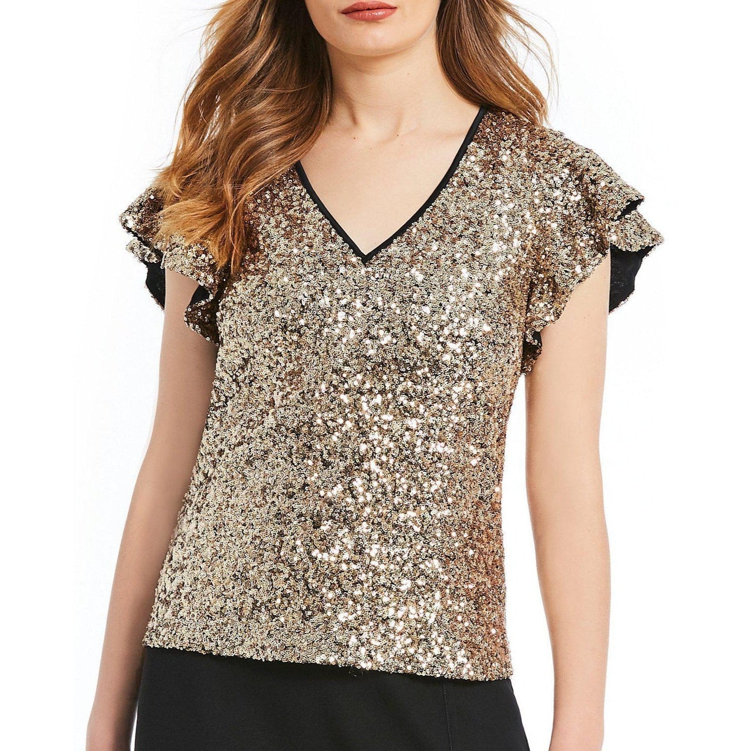 Draper james gold sequin dress best sale