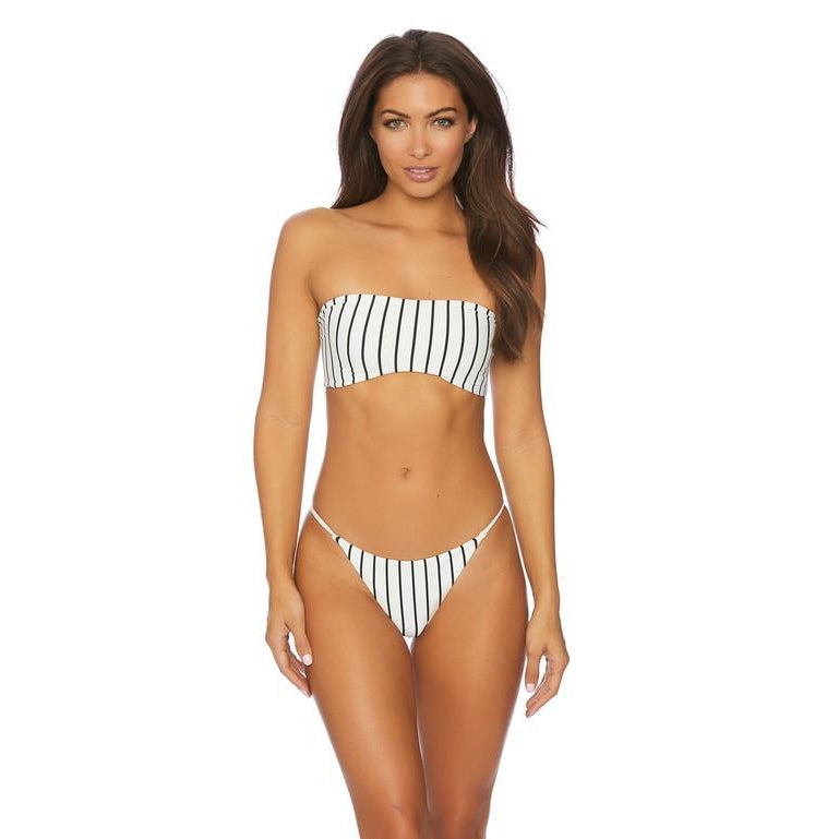 Beau Monde Stripe String Bikini Bottom