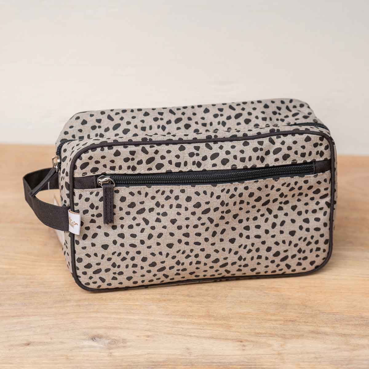 Cheetah Travel Cosmetic Bag