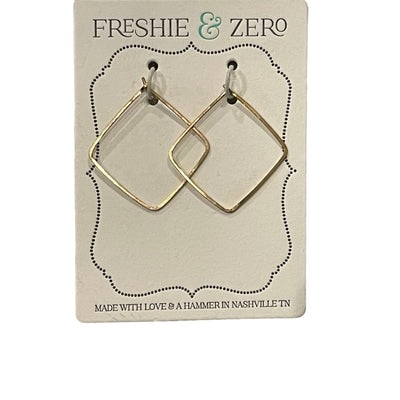 Gold Filled Minimal Hoop - Small Square