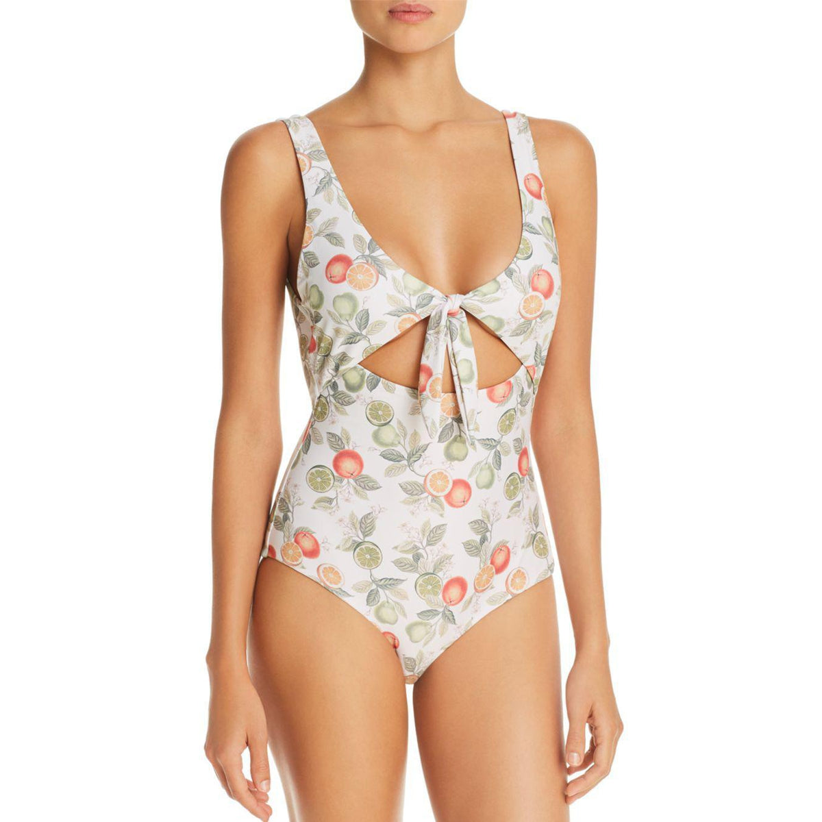 Valencia Frill Tie Front One Piece