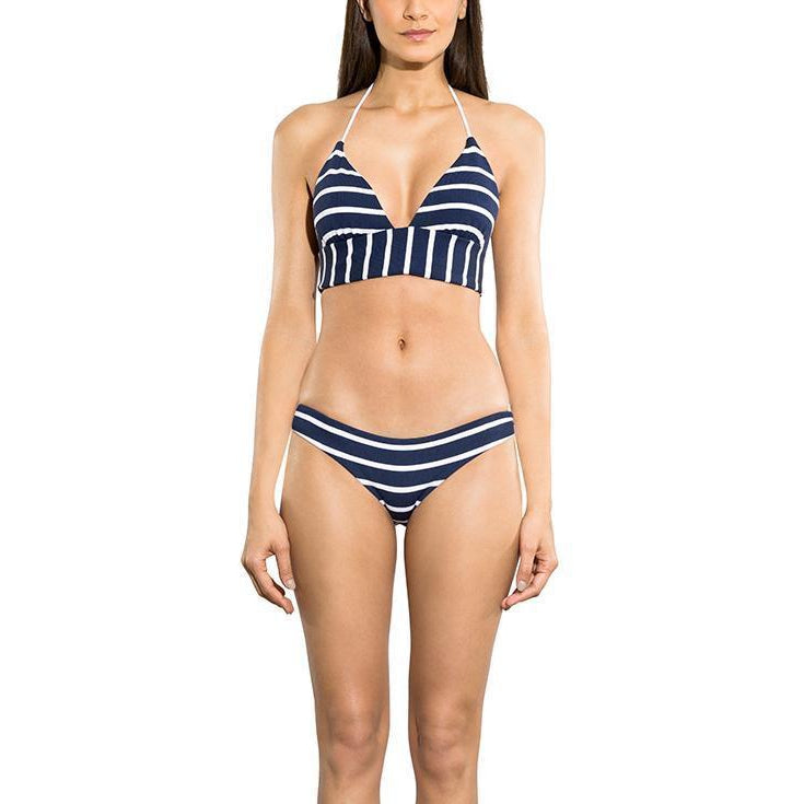 Marine Stripe Classic Bikini Bottom