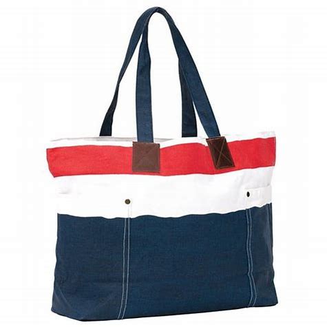 Painterly Stripe Red Relaxed Tote