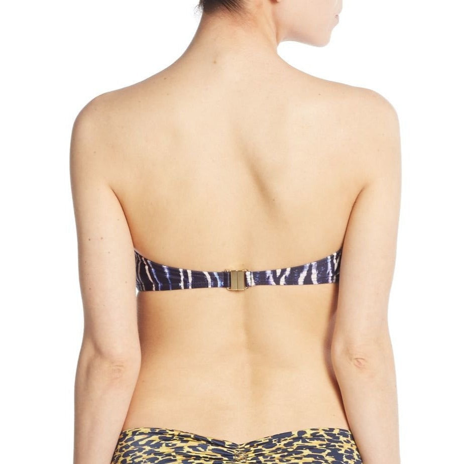 Moorish Print Bandeau Bikini Top
